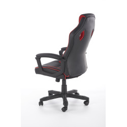 Scaun gaming Halmar Baffin, inaltime reglabila 110-118cm, functie balansare, functie blocare, piele, negru/rosu