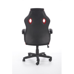 Scaun gaming Halmar Baffin, inaltime reglabila 110-118cm, functie balansare, functie blocare, piele, negru/rosu