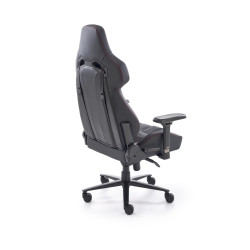 Scaun gaming Halmar Baldur, inaltime reglabila 129-134cm, suport lombar, functie balansare, functie blocare, piele, negru