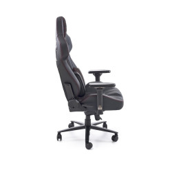 Scaun gaming Halmar Baldur, inaltime reglabila 129-134cm, suport lombar, functie balansare, functie blocare, piele, negru