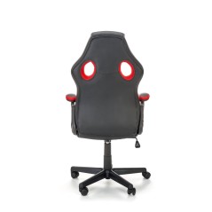 Scaun gaming Halmar Berkel, inaltime reglabila 108-117cm, functie balansare, functie blocare, piele, negru/rosu