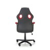 Scaun gaming Halmar Berkel, inaltime reglabila 108-117cm, functie balansare, functie blocare, piele, negru/rosu