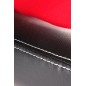 Scaun gaming Berkel, reglare inaltime 108-117 cm, mecanism balansare, latime 62 cm, piele eco, negru/rosu