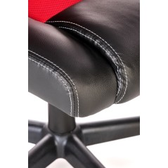 Scaun gaming Halmar Berkel, inaltime reglabila 108-117cm, functie balansare, functie blocare, piele, negru/rosu