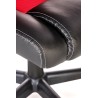 Scaun gaming Halmar Berkel, inaltime reglabila 108-117cm, functie balansare, functie blocare, piele, negru/rosu