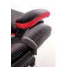 Scaun gaming Halmar Berkel, inaltime reglabila 108-117cm, functie balansare, functie blocare, piele, negru/rosu