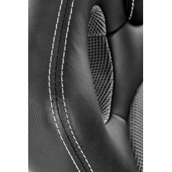 Scaun gaming Halmar Berkel, inaltime reglabila 108-117cm, functie balansare, functie blocare, piele, negru/gri