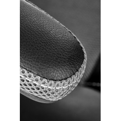 Scaun gaming Halmar Berkel, inaltime reglabila 108-117cm, functie balansare, functie blocare, piele, negru/gri