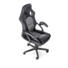 Scaun gaming Halmar Berkel, inaltime reglabila 108-117cm, functie balansare, functie blocare, piele, negru/gri