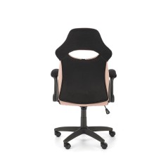 Scaun gaming Halmar Bloom, inaltime reglabila 110-120cm, cotiere reglabile, textil, roz/negru