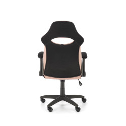 Scaun gaming Halmar Bloom, inaltime reglabila 110-120cm, cotiere reglabile, textil, roz/negru