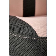 Scaun gaming Halmar Bloom, inaltime reglabila 110-120cm, cotiere reglabile, textil, roz/negru