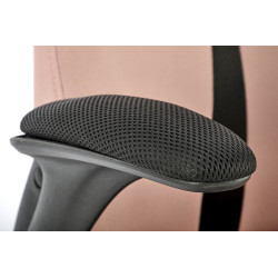 Scaun gaming Halmar Bloom, inaltime reglabila 110-120cm, cotiere reglabile, textil, roz/negru