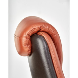 Scaun directorial Halmar Calvano, inaltime reglabila 120-130cm, functie anti-shock, piele, maro