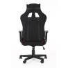Scaun gaming Halmar Cayman, inaltime reglabila 118-128cm, suport lombar, textil, negru/rosu