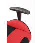 Scaun gaming rotativ, reglabil 118-128 cm, suport lombar, mecanism balansare si blocare, negru/rosu