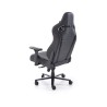 Scaun gaming Halmar Chavez, inaltime reglabila 129-135cm, cotiere reglabile, suport lombar, functie multiblock, piele,negru
