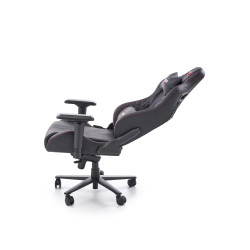 Scaun gaming Halmar Chavez, inaltime reglabila 129-135cm, cotiere reglabile, suport lombar, functie multiblock, piele,negru