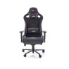 Scaun gaming Halmar Chavez, inaltime reglabila 129-135cm, cotiere reglabile, suport lombar, functie multiblock, piele,negru