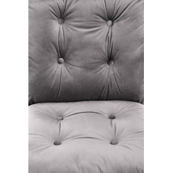 Scaun birou Halmar Colin, inaltime reglabila 102-110cm, baza metal, stil clasic, functie blocare, textil, gri
