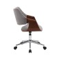 Scaun de birou elegant, inaltime reglabila 80-90 cm, baza metal, functie blocare, capacitate maxima 100 kg, catifea/lemn Scaun de birou elegant, inaltime reglabila 80-90 cm, baza metal, functie blocare, capacitate maxima 100 kg, catifea/lemn