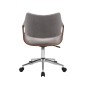 Scaun de birou elegant, inaltime reglabila 80-90 cm, baza metal, functie blocare, capacitate maxima 100 kg, catifea/lemn Scaun de birou elegant, inaltime reglabila 80-90 cm, baza metal, functie blocare, capacitate maxima 100 kg, catifea/lemn