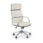Scaun de birou directorial, ergonomic, inaltime 117-124 cm, baza metal, clasic, functie blocare, piele ecologica alba Scaun de birou directorial, ergonomic, inaltime 117-124 cm, baza metal, clasic, functie blocare, piele ecologica alba