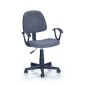 Scaun de birou ergonomic, pentru copii, inaltime reglabila 84-96 cm, baza polipropilena, tesatura material textil, gri