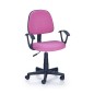 Scaun de birou roz, pentru copii, inaltime reglabila 84-96 cm, latime 56 cm, baza metal, material textil Scaun de birou roz, pentru copii, inaltime reglabila 84-96 cm, latime 56 cm, baza metal, material textil