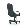 Scaun directorial Halmar Denzel, inaltime reglabila 100-110cm, stil clasic, functie blocare, functie balansare, piele, negru
