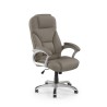 Scaun directorial Halmar Desmond, inaltime reglabila 112-119cm, roti cauciucate, functie multiblock, piele, gri