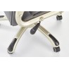 Scaun directorial Halmar Desmond, inaltime reglabila 112-119cm, roti cauciucate, functie multiblock, piele, gri