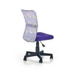 Scaun birou ergonomic pentru copii Halmar Dingo, inaltime reglabila 86-98cm, stil clasic, functie blocare, textil/plasa, mov