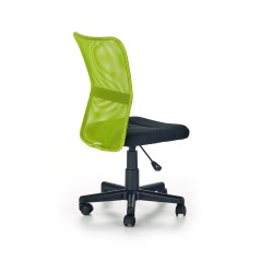 Scaun birou ergonomic pentru copii Halmar Dingo, inaltime reglabila 86-98cm, textil/plasa, verde/negru