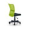 Scaun birou ergonomic pentru copii Halmar Dingo, inaltime reglabila 86-98cm, textil/plasa, verde/negru