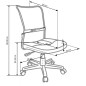 Scaun birou copii, ergonomic, inaltime reglabila 86-98 cm, baza polipropilena, functie blocare, mesh Scaun birou copii, ergonomic, inaltime reglabila 86-98 cm, baza polipropilena, functie blocare, mesh