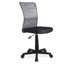 Scaun birou ergonomic pentru copii Halmar Dingo, inaltime reglabila 86-98cm, textil/plasa, gri/negru