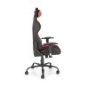 Scaun gaming Halmar Drake, reglabil 127-134cm, cotiere reglabile, suport lombar, perna ergonomica, textil/piele, negru/rosu