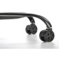 Scaun gaming Drake, inaltime reglabila 127-134 cm, cotiere reglabile, suport lombar, perna ergonomica, textil/piele, negru/rosu Scaun gaming Drake, inaltime reglabila 127-134 cm, cotiere reglabile, suport lombar, perna ergonomica, textil/piele, negru/rosu