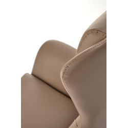 Scaun birou Halmar Ederson, inaltime reglabila 125-131cm, baza metal, stil modern, functie multiblock, piele,maro