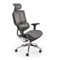 Scaun birou ergonomic Halmar Ethan, inaltime reglabila 130-139 cm, tetiera reglabila, baza metal, functie blocare, mesh