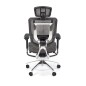 Scaun birou ergonomic Halmar Ethan, inaltime reglabila 130-139 cm, tetiera reglabila, baza metal, functie blocare, mesh