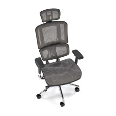 Scaun birou ergonomic Halmar Ethan, inaltime reglabila 130-139cm, tetiera reglabila, functie blocare, plasa, negru