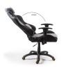Scaun gaming Halmar Evolve Pro, reglabil 127-137cm, cotiere reglabile, suport lombar, perna ergonomica, textil, gri/ negru