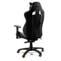 Scaun gaming Halmar Evolve Pro, reglabil 120-130cm, cotiere reglabile, suport lombar, perna ergonomica, textil, gri/negru