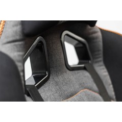 Scaun gaming Halmar Evolve Pro, reglabil 120-130cm, cotiere reglabile, suport lombar, perna ergonomica, textil, gri/negru