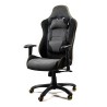 Scaun gaming Halmar Evolve Pro, reglabil 120-130cm, cotiere reglabile, suport lombar, perna ergonomica, textil, gri/negru