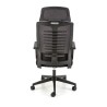 Scaun birou ergonomic Halmar Fabio, inaltime reglabila 118-128cm, tetiera reglabila, functie balansare, plasa/textil, negru