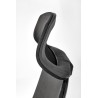 Scaun birou ergonomic Halmar Fabio, inaltime reglabila 118-128cm, tetiera reglabila, functie balansare, plasa/textil, negru