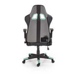 Scaun gaming Halmar Factor, inaltime reglabila 121-131cm, cotiere reglabile, piele, multicolor